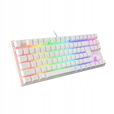 Genesis THOR 303 TKL Gaming keyboard, RGB LED light, US, White, Wired, Brow