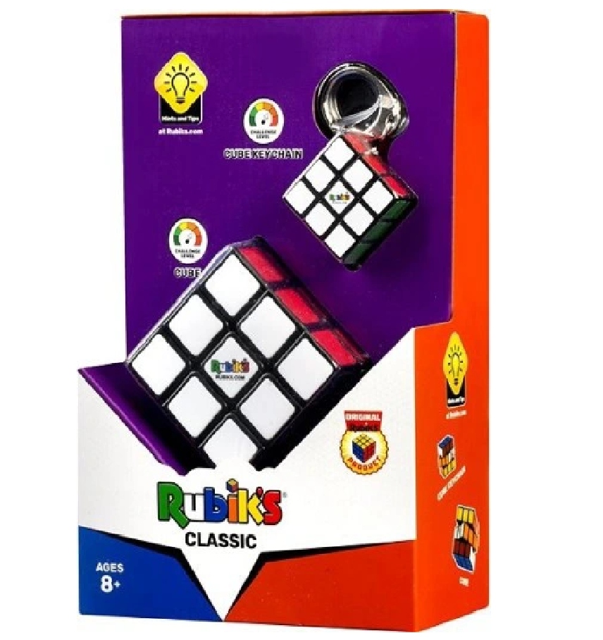 Oryginalna kostka Rubika 3x3 + breloczek Rubiks