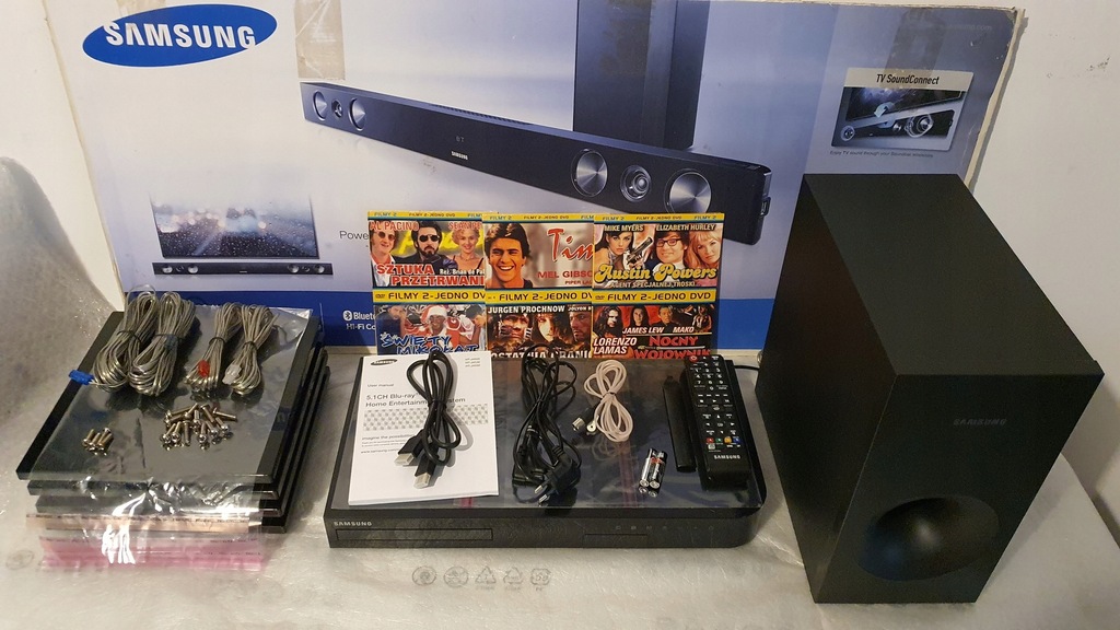 Samsung HTJ4550 Komplet + Filmy.. 10526497445 oficjalne archiwum