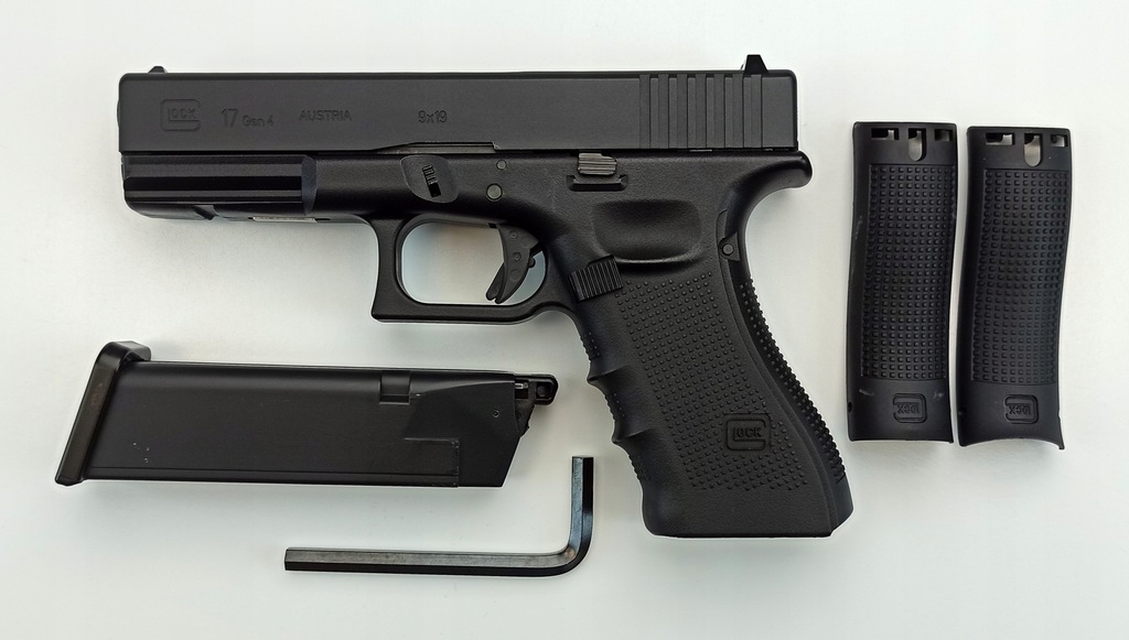 Wiatrówka pistolet replika Glock 17 gen.4 Metal Slide 4,5 mm co2 blow back