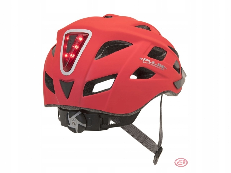 Rowerowy lekki kask MTB LED Author 52-58 czerwony