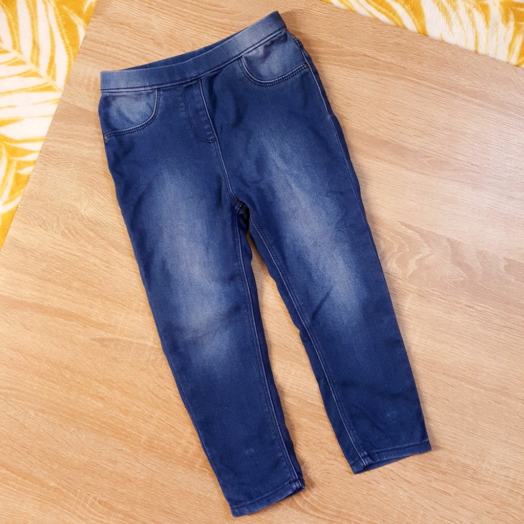 elastyczne legginsy a la jeans 3-4 lata 104