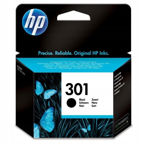 HP oryginalny ink / tusz CH561EE, HP 301, black, 170s, HP Deskjet 1000, 105