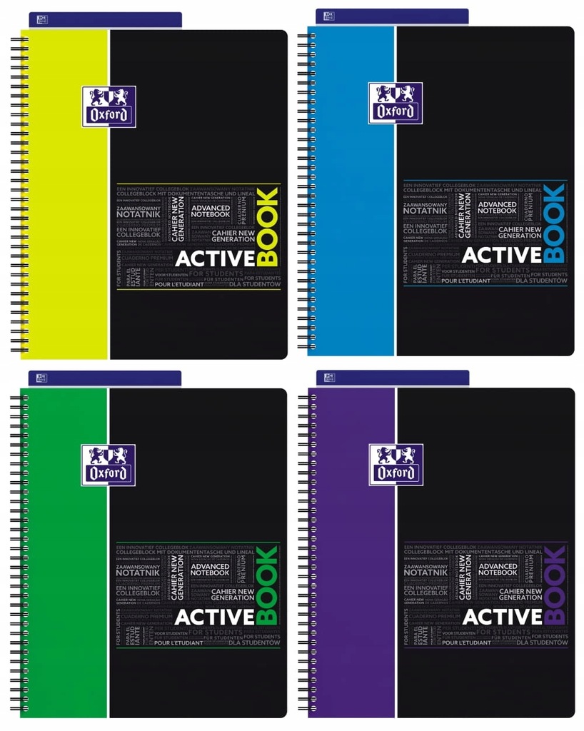 KOŁONOTATNIK OXFORD STUDENT ACTIVEBOOK A4 (240X298) 80K KR PP