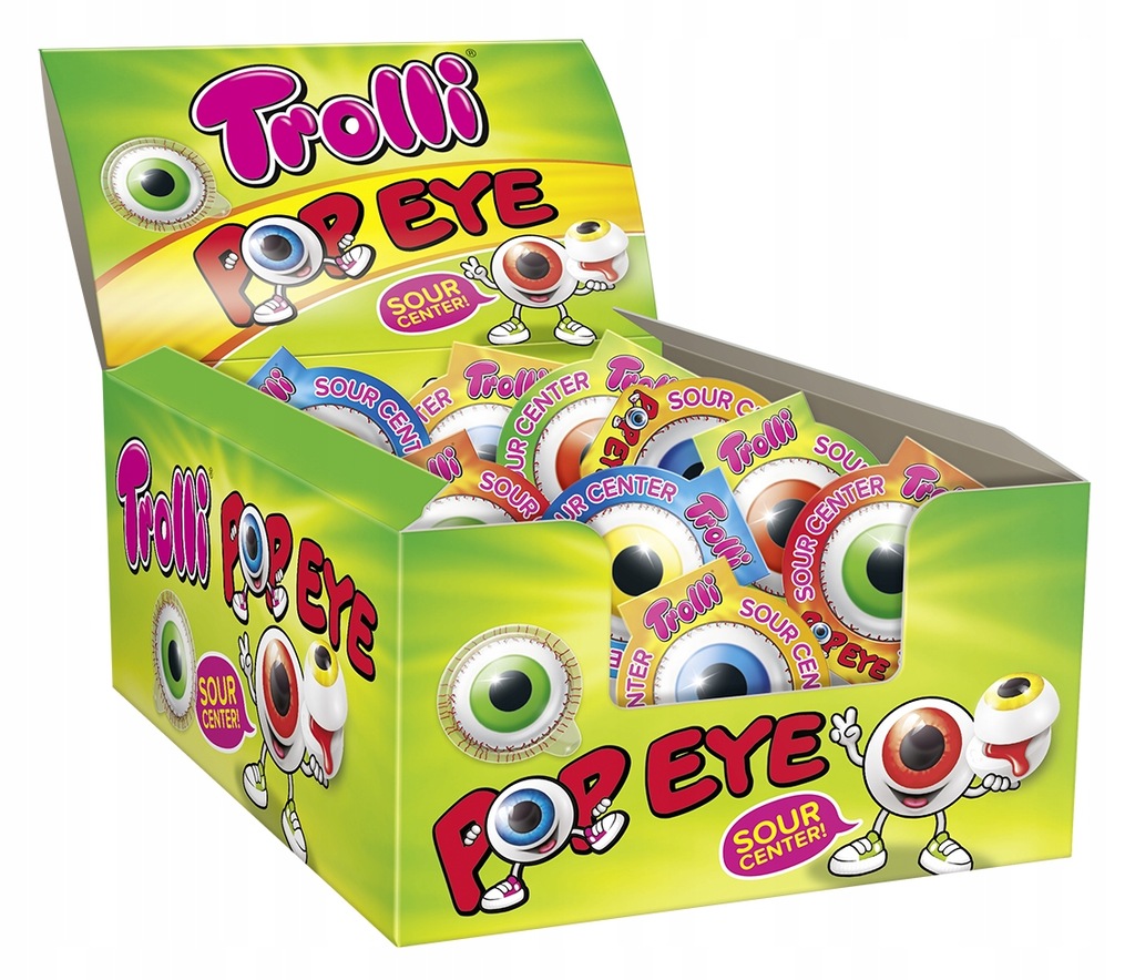 TROLLI ŻELKI OCZY OKO OWOCOWE POP EYE 20 szt