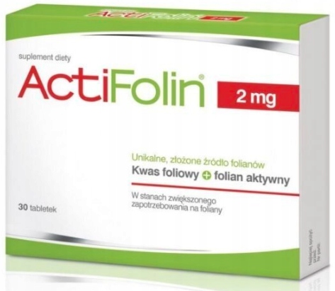 ActiFolin 2 mg kwas foliowy Polski Lek 30 tab.