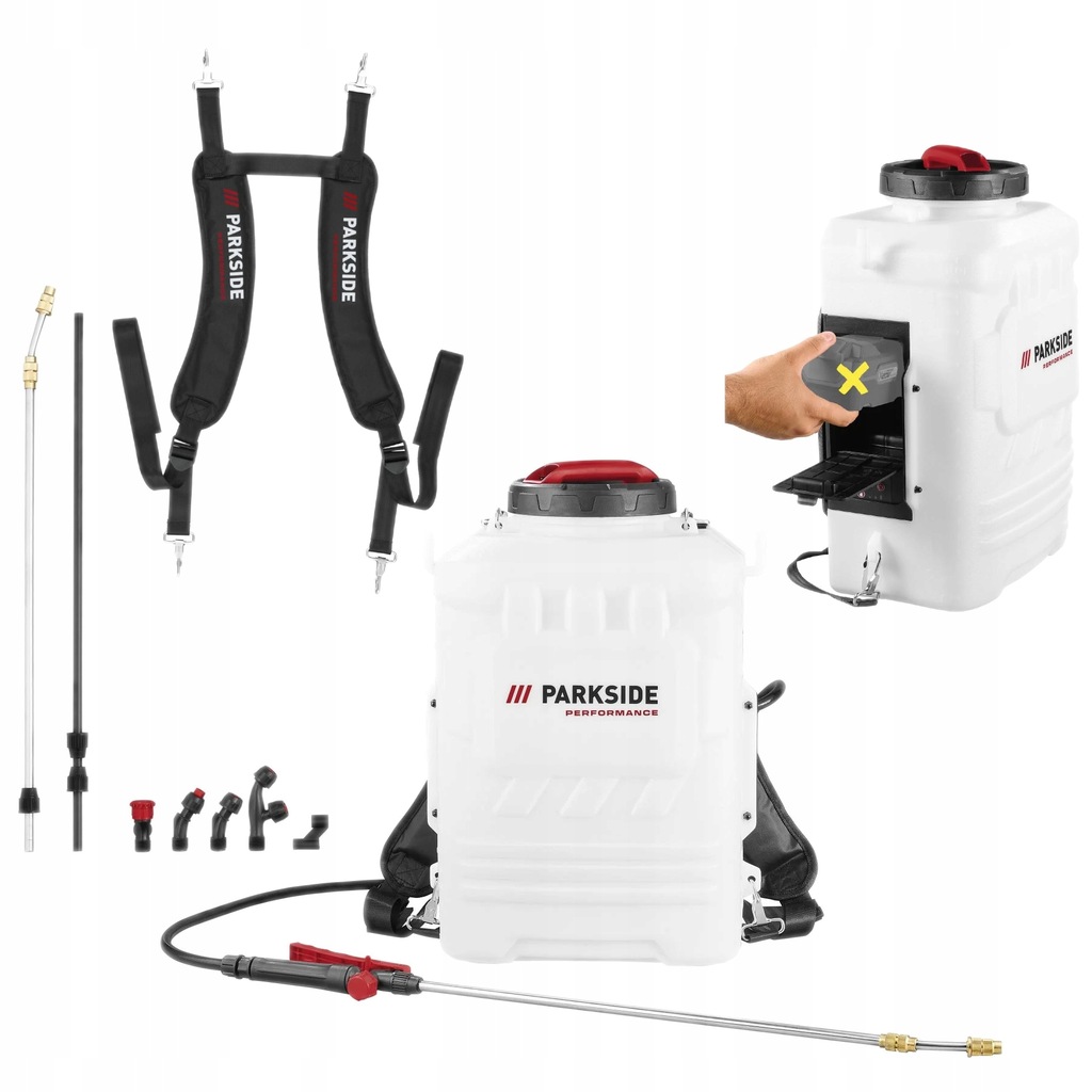 PARKSIDE PERFORMANCE akumulatorowy opryskiwacz plecakowy PPRDSP 20V C3 16L