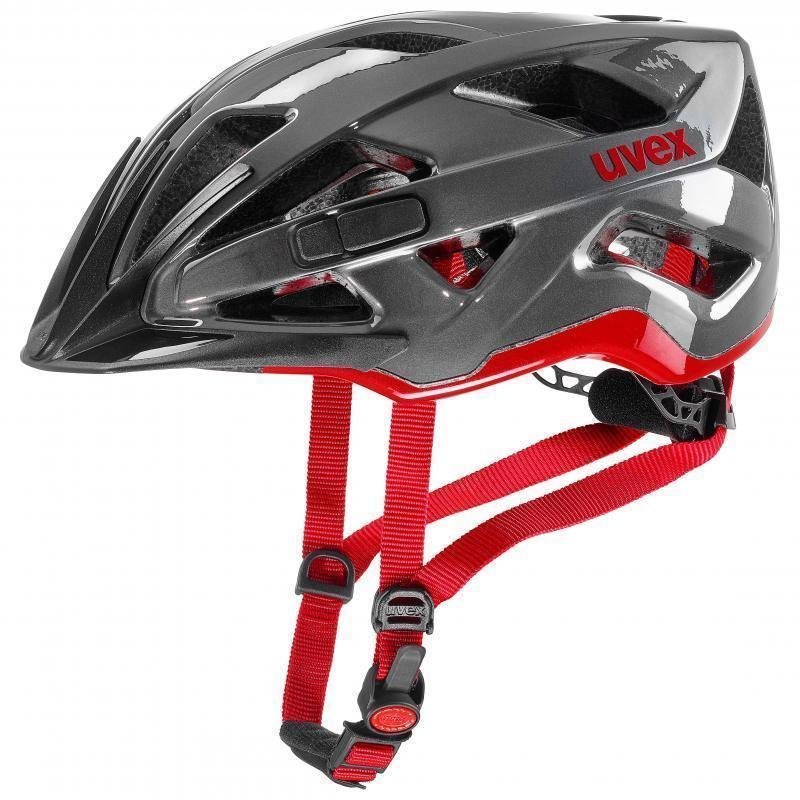 Kask rowerowy Uvex Active L/XL szaro-czerwony (DG)