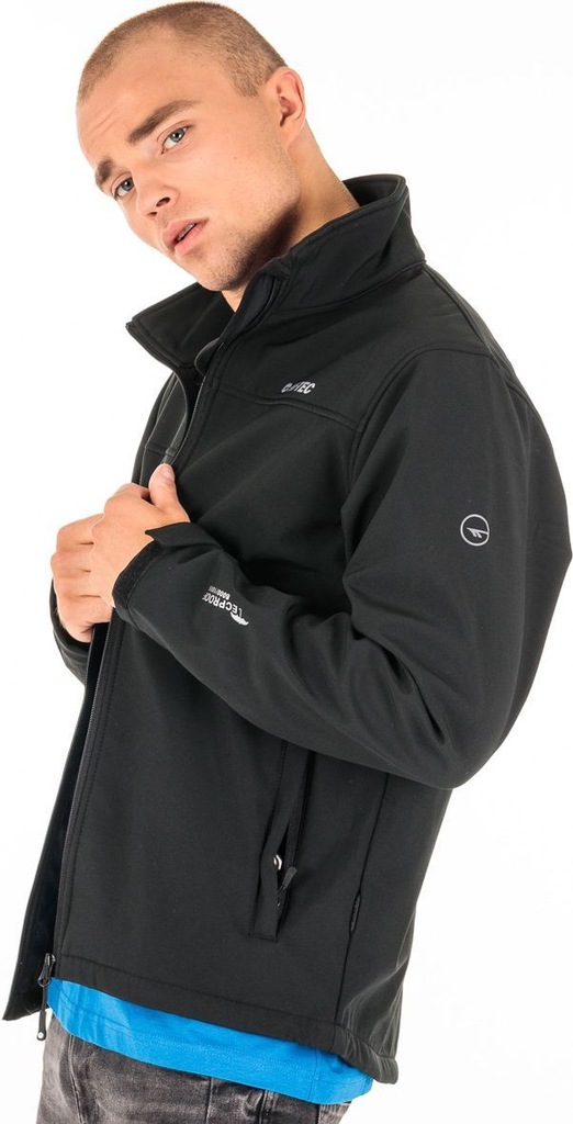 KURTKA SOFTSHELL - Hi-tec Lummer Black r. M