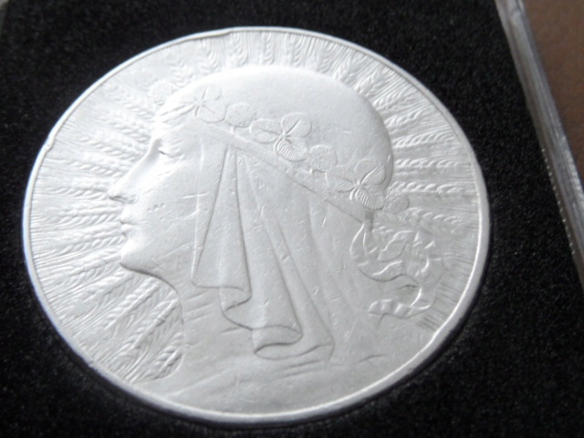 10 zł. Polonia -srebro z 1932r.ze znakiem menniczym