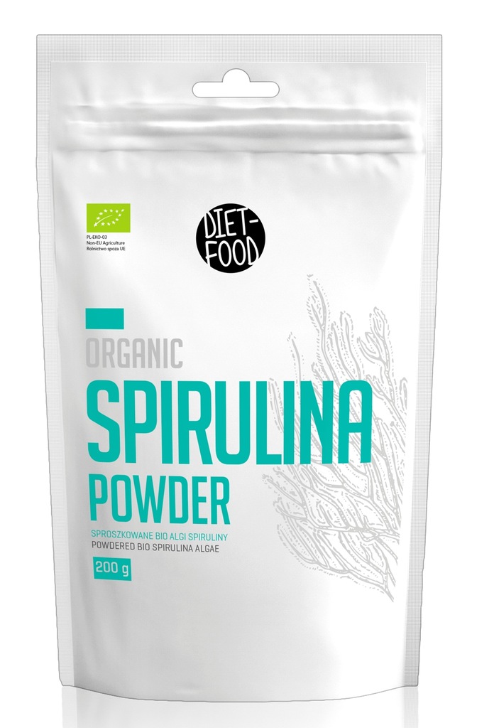 SPIRULINA W PROSZKU BIO 200 g - DIET-FOOD