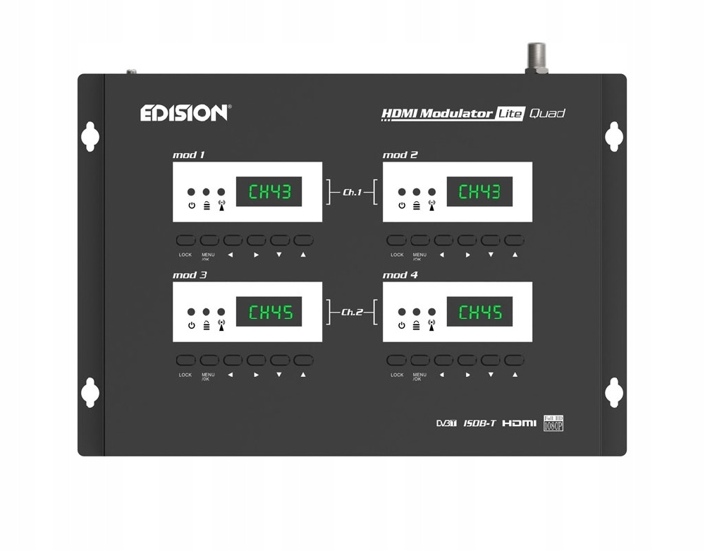 Modulator 4x HDMI do 2x DVB-T EDISION QUAD Lite