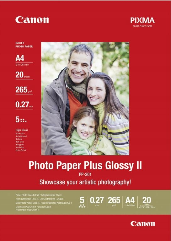 CANON PHOTO PAPER PLUS GLOSSY II