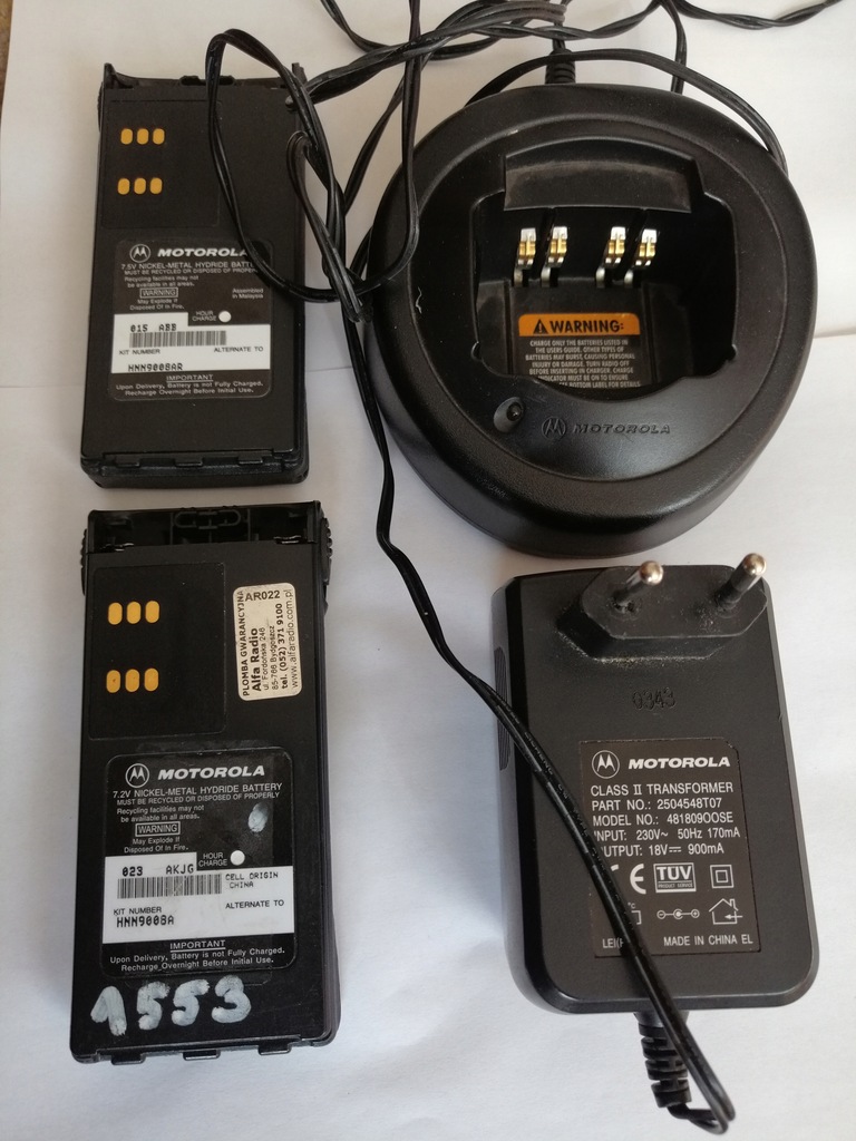 Ładowarka i akumulatory Motorola GP340 GP360 GP380