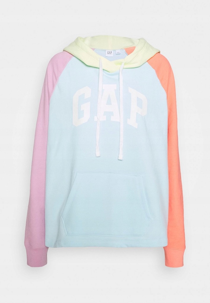 GAP BLUZA DAMSKA KOLOROWA Z KAPTUREM LOGO XXS BAD