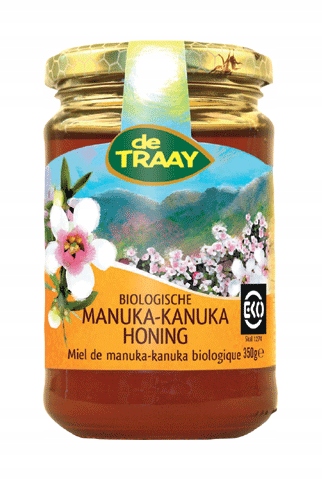 MIÓD MANUKA-KANUKA MGO 85-100 BIO 350 g - DE TRAAY