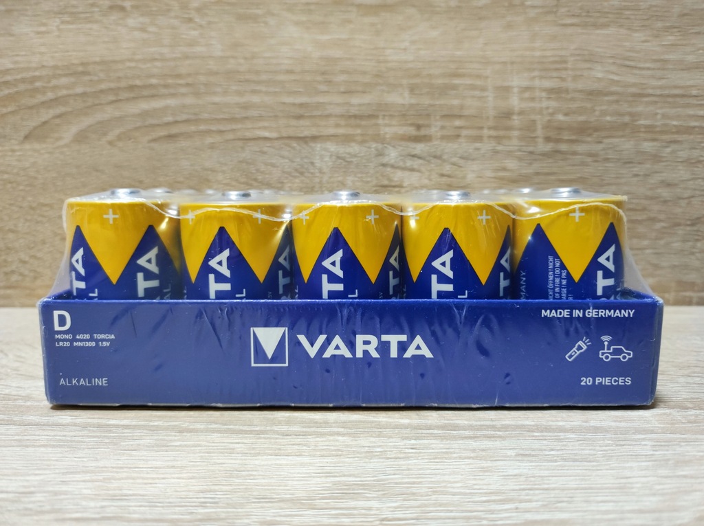 Baterie alkaliczne Varta D (R20) 20 szt.