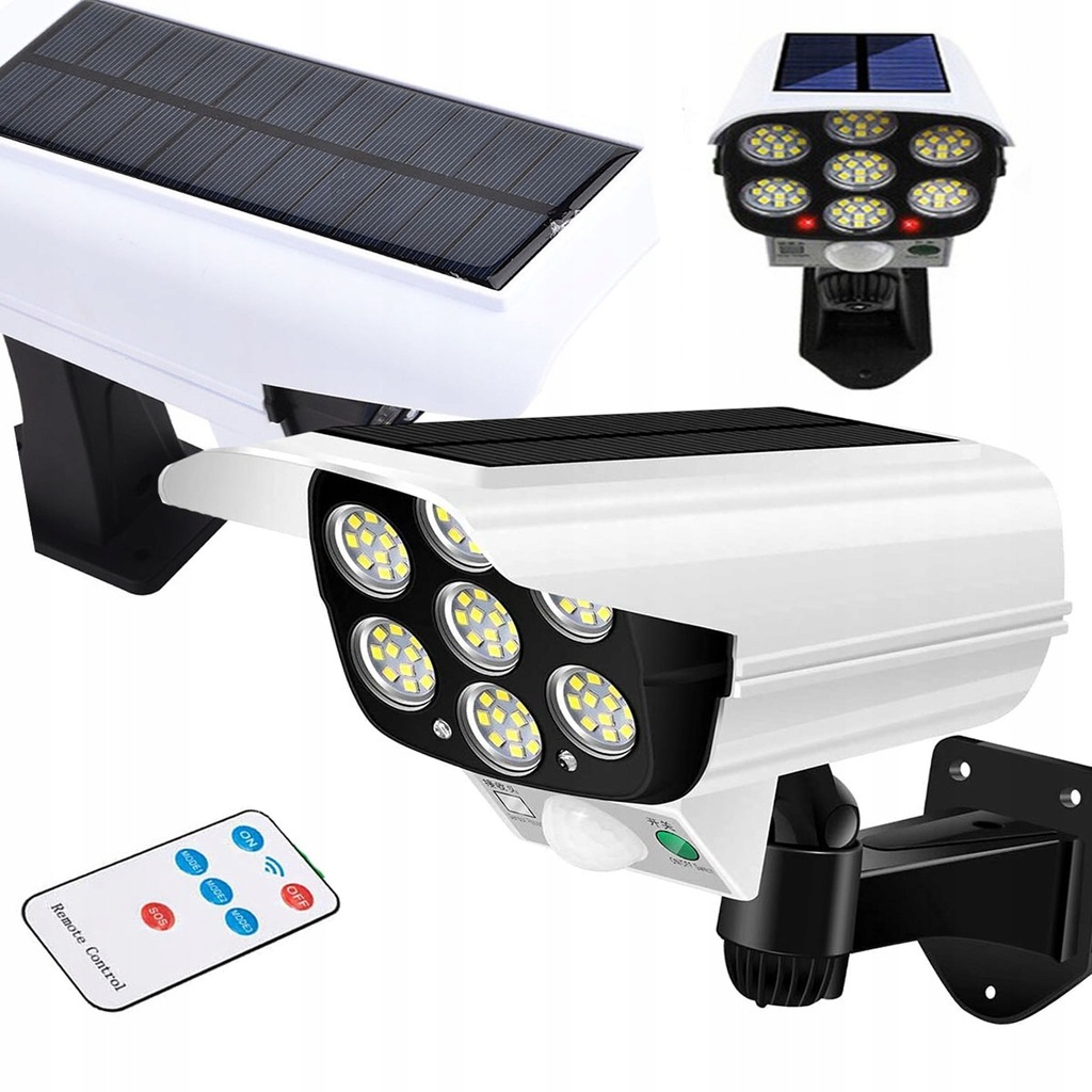 OGRODOWA LAMPA SOLARNA LED ATRAPA KAMERY PILOT 32