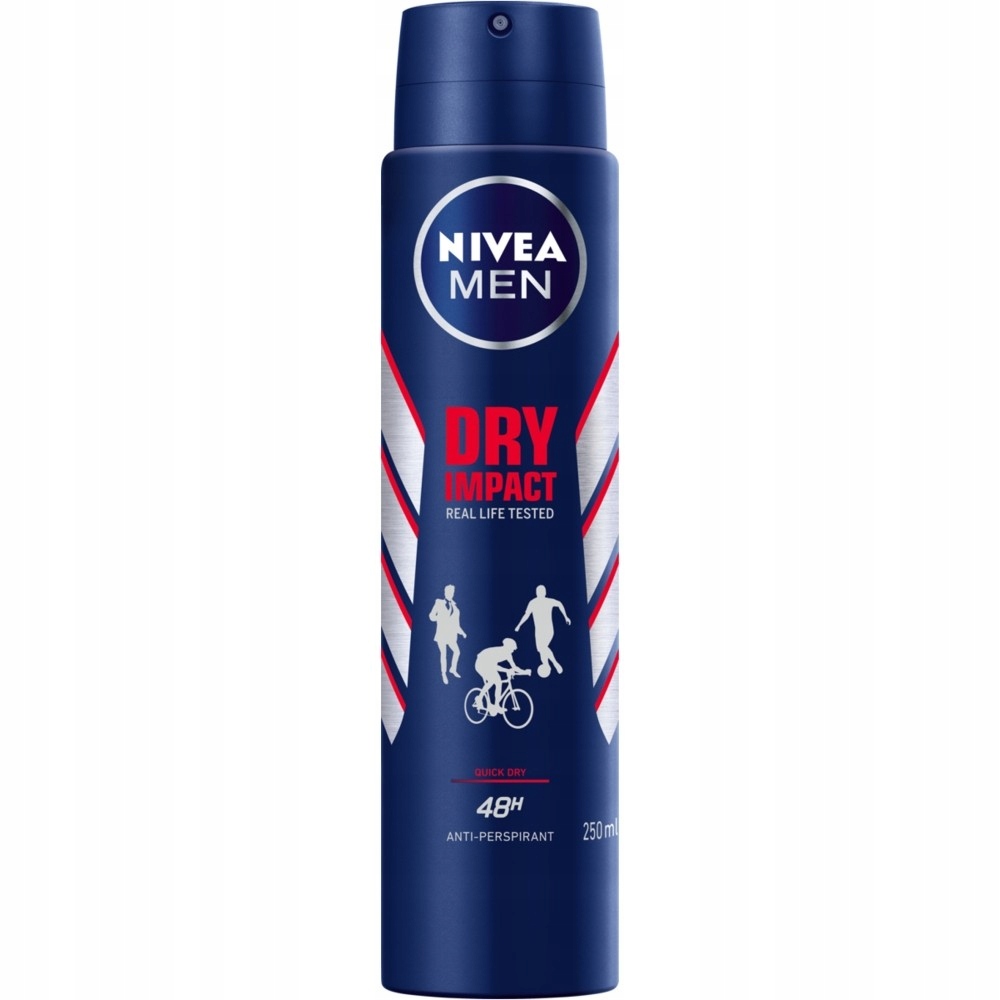 Nivea Dezodorant DRY IMPACT 48h spray męski 250ml