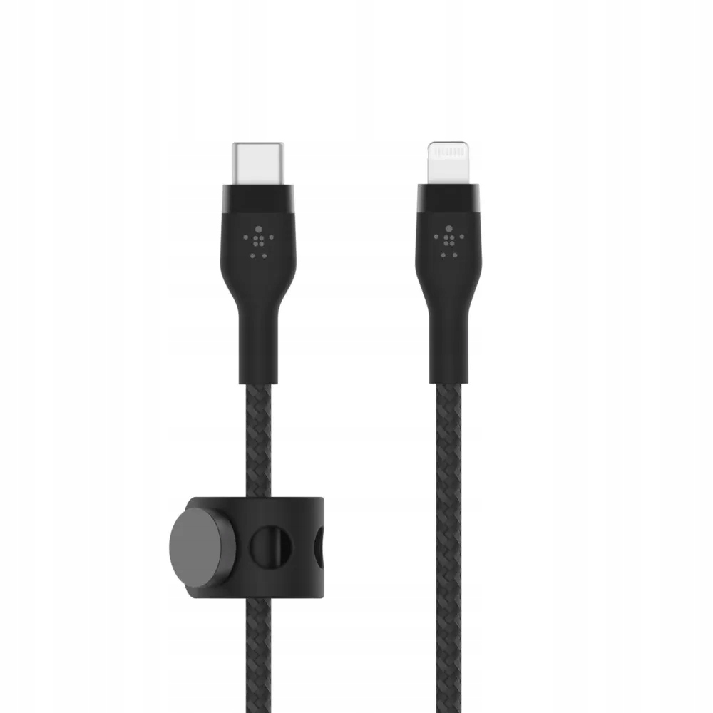 Belkin Kabel BoostCharge USB-C/Lightning Silikonowy w oplocie 3m czarny