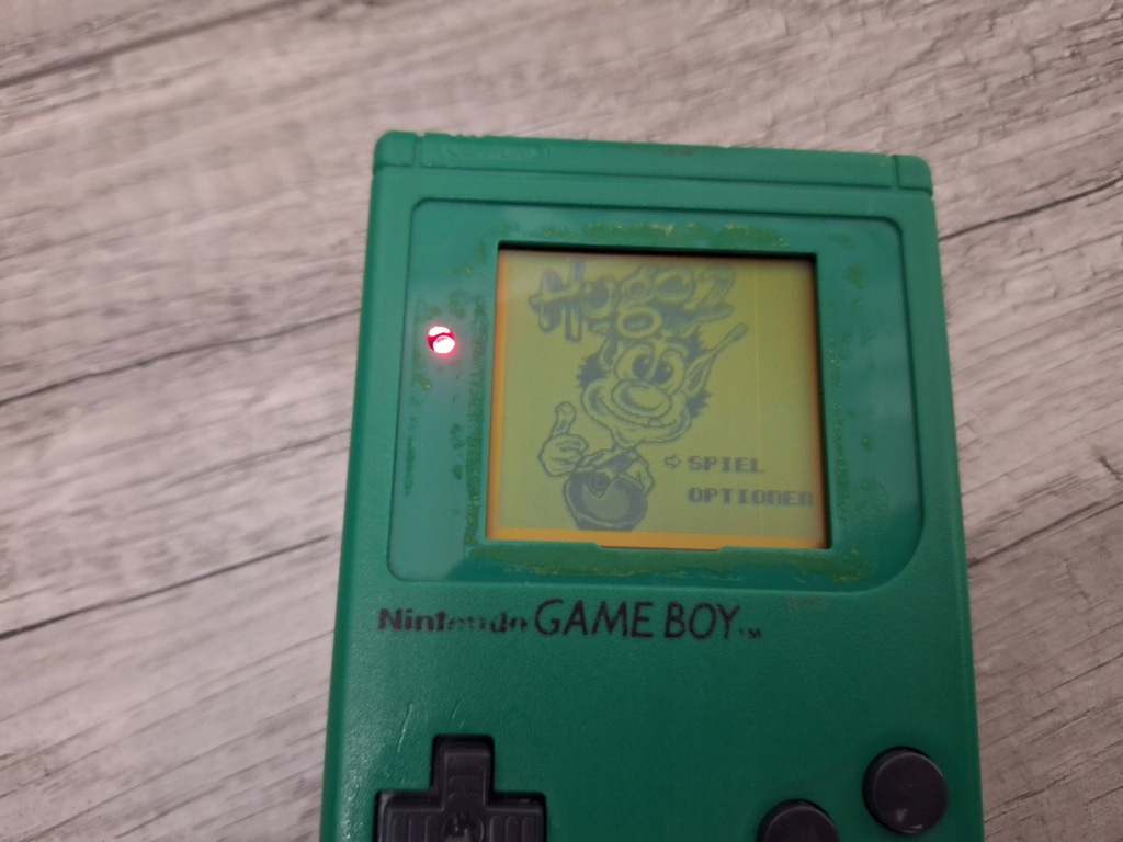 NINTENDO GAME BOY CLASSIC ZIELONA USZKODZONA OPIS !!!