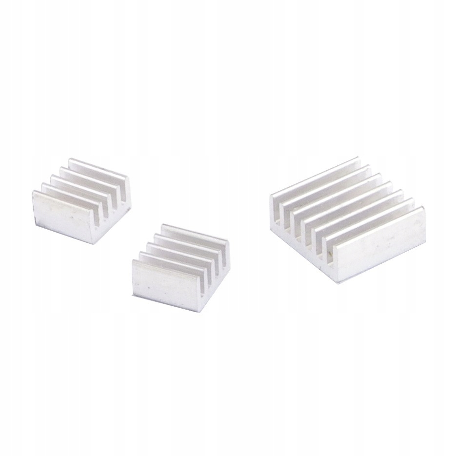 Aluminiowe radiatory do Raspberry Pi (srebrne)