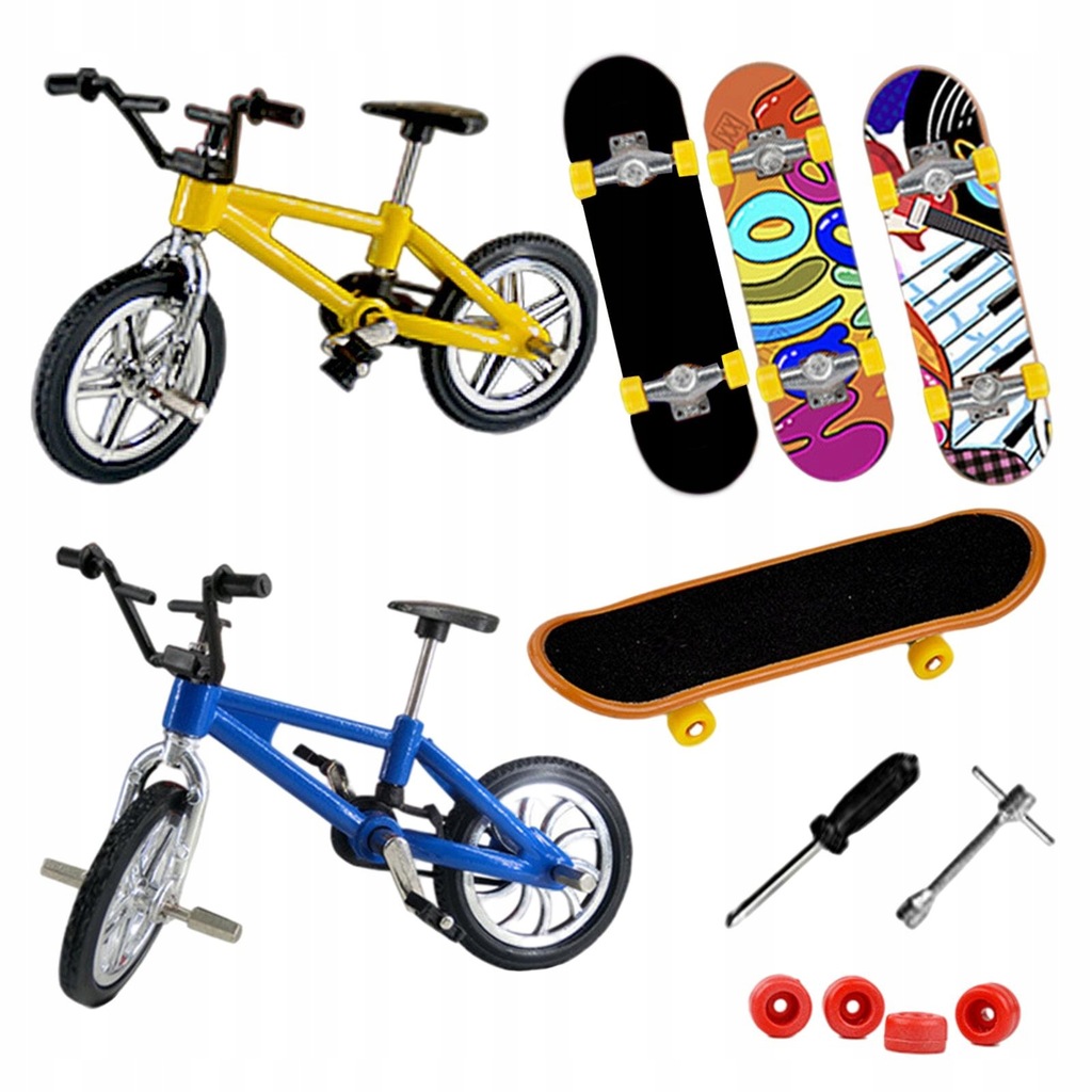 4er Set Finger Skateboards - Mini Scooter Für Finger & Coole Deko