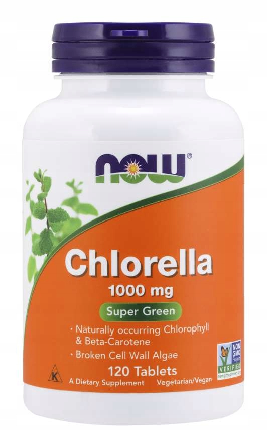 NOW FOODS Chlorella 1000mg CHLOROFIL ALGI 120 tabl