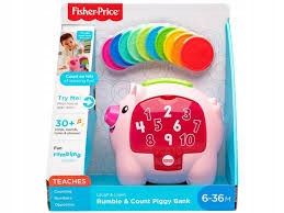 FISHER PRICE Edukacyjna świnka skarbonka GJC76