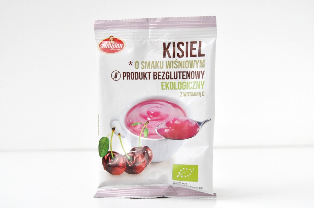 Kisiel wiśniowy bez glutenu BIO 30g. Amylon