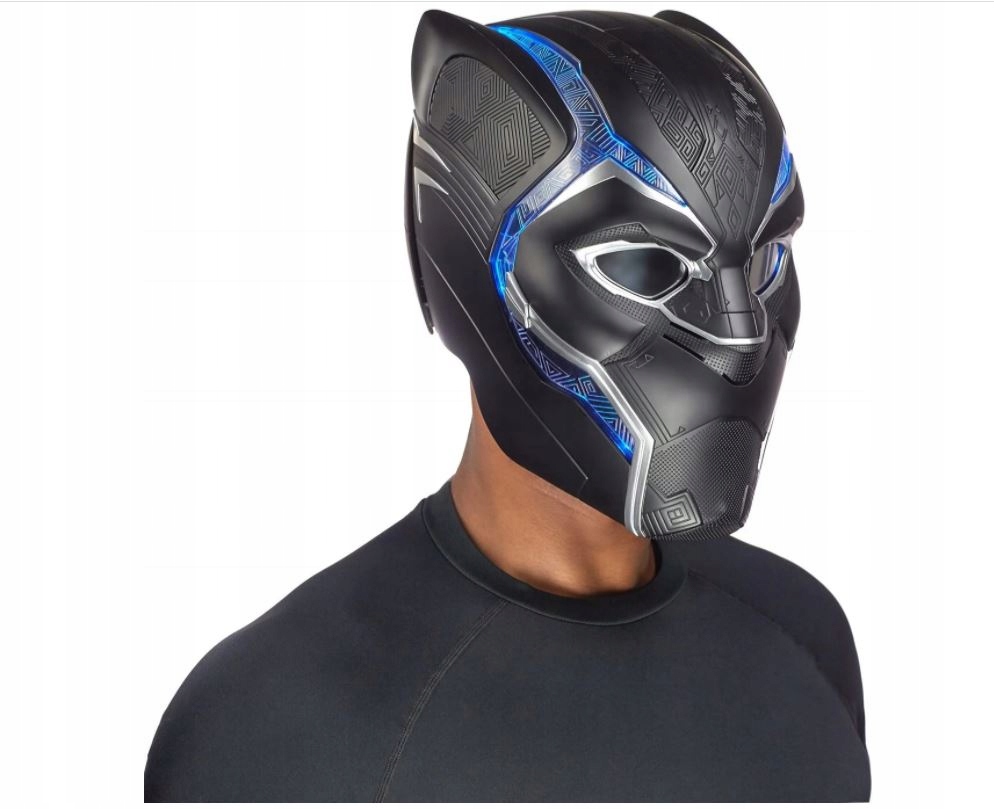 Czarna Pantera maska hełm Marvel Hasbro świeci