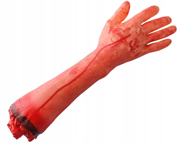 SZTUCZNA RĘKA STRASZNA DŁOŃ DEKORACJA HALLOWEEN