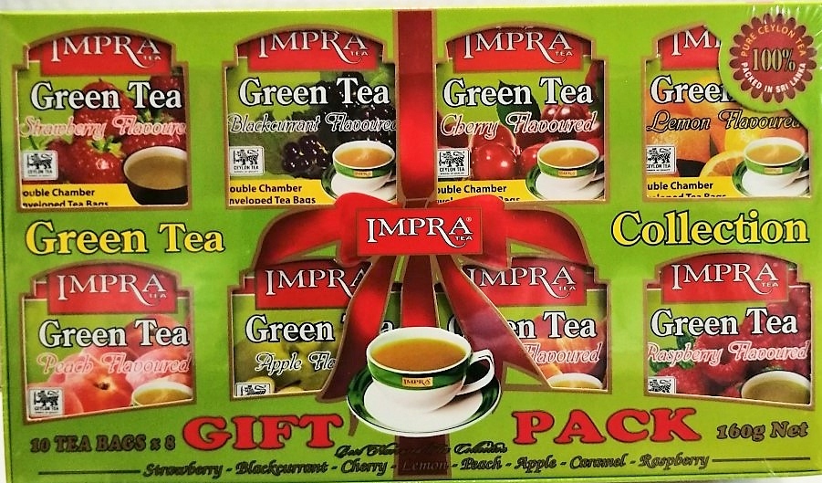 IMPRA GIFT PACK ZESTAW ZIELONYCH HERBAT 80x2g 160g