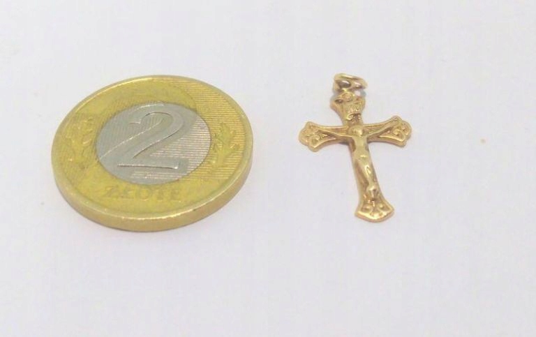 PIĘKNY ZŁOTY KRZYŻYK PR. 585