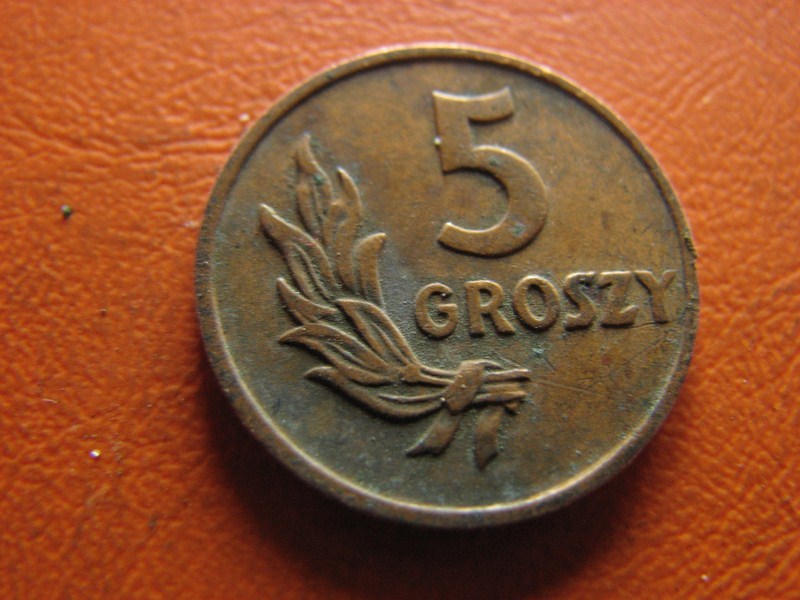 5 GROSZY 1949 BRĄZ -WOŚP224