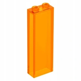LEGO KLOCEK 1 x 2 x 5 Przezroczysty Pomarańczowy / Trans-Orange 46212 NOWY