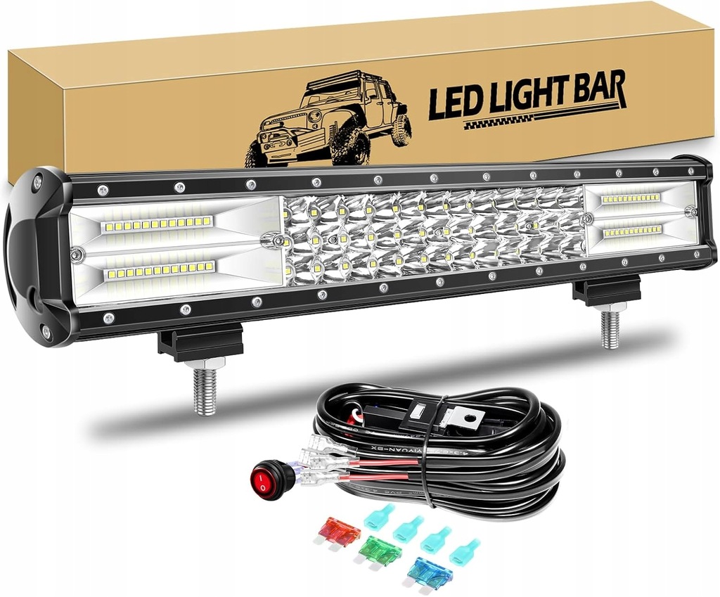 LISTWA ŚWIETLNA LED 45CM RIGIDON 6000 K OŚWIETLENIE POJAZDÓW