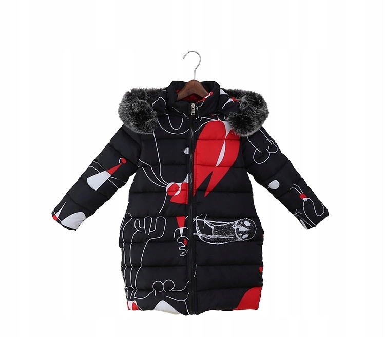 Kurtka zimowa Parka Esy Kaptur Futerko 134r.-140