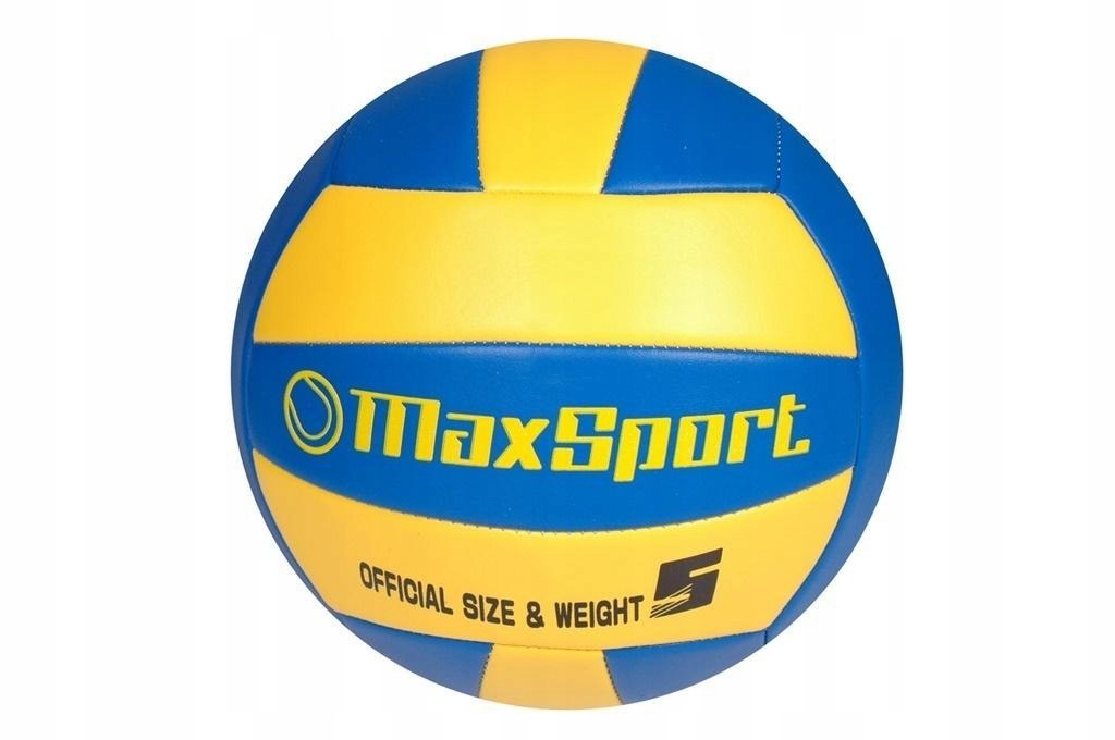 Piłka siatkowa Max Sport niebiesko-żółta