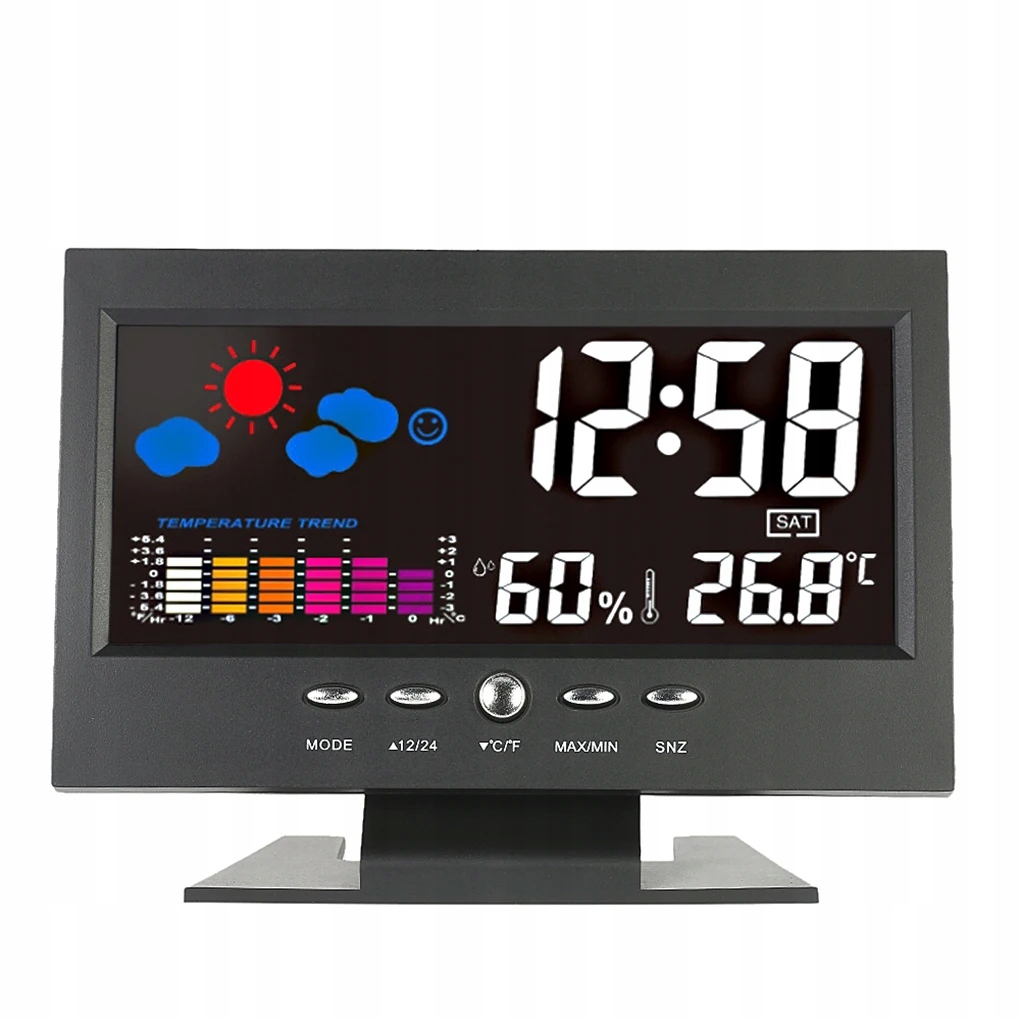 Elektryczny zegar na biurko elektroniczny budzik k
