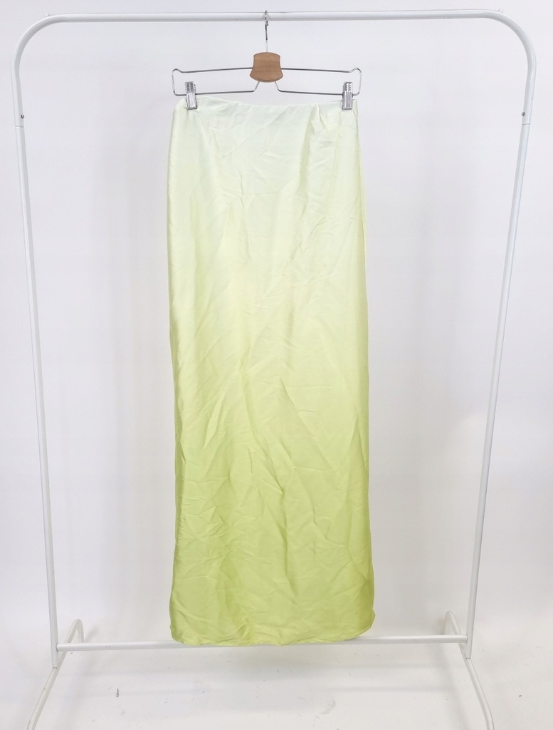 SPÓDNICA MAXI SATYNOWA OMBRE ZIELONA ROZMIAR XS 553