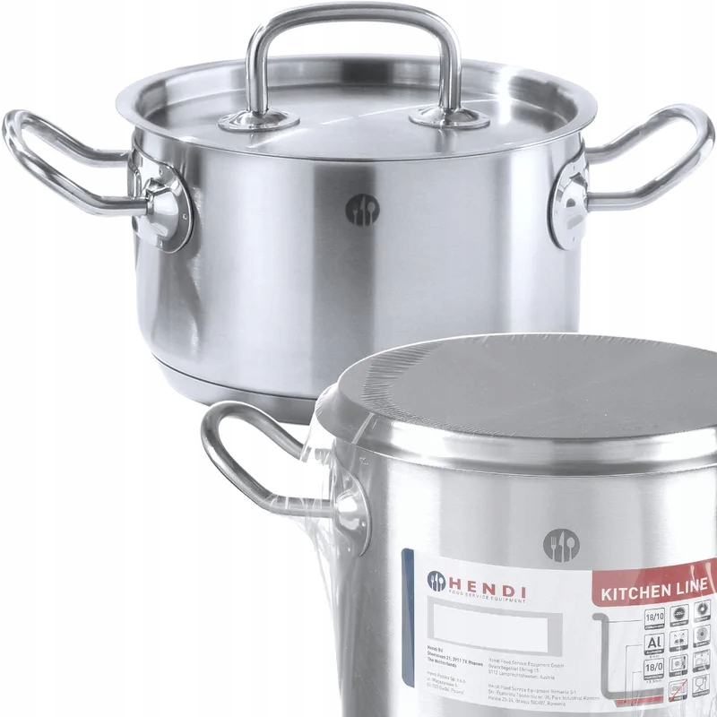 Garnek niski Kitchen Line z pokrywką 5 l śr. 240