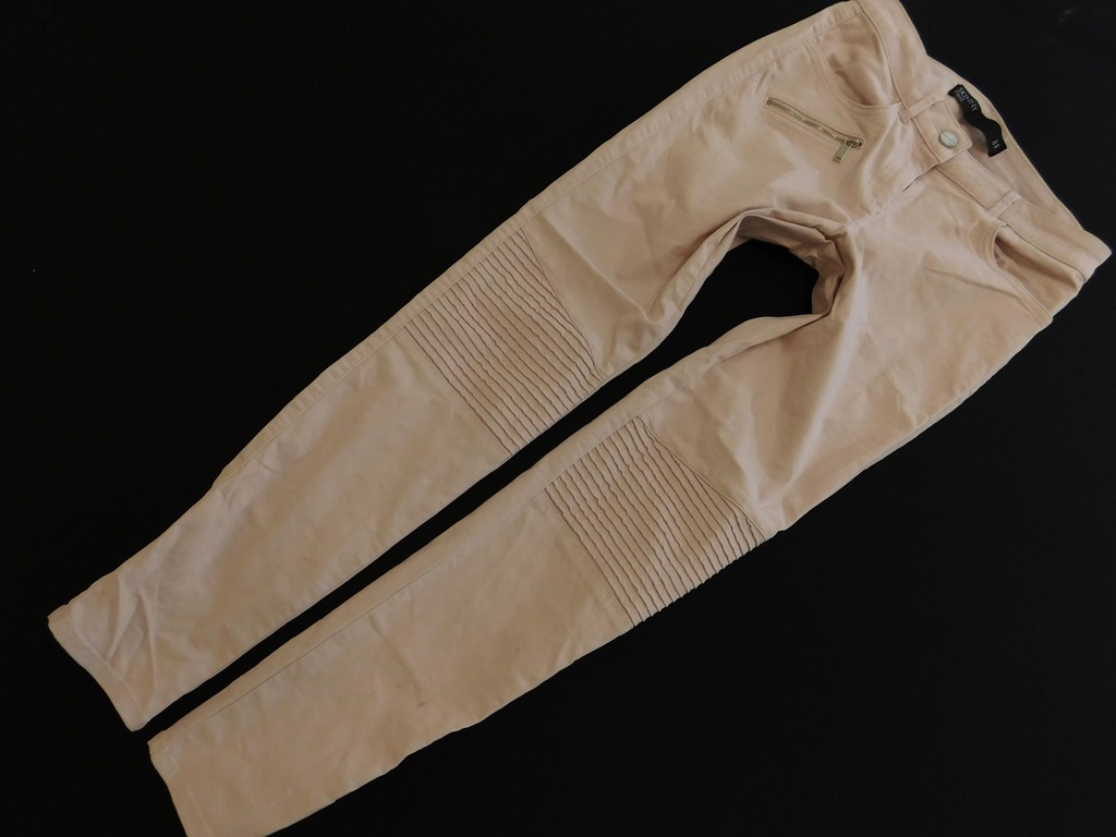 1912e9 NEXT spodnie BRUDNY róż RURKI S