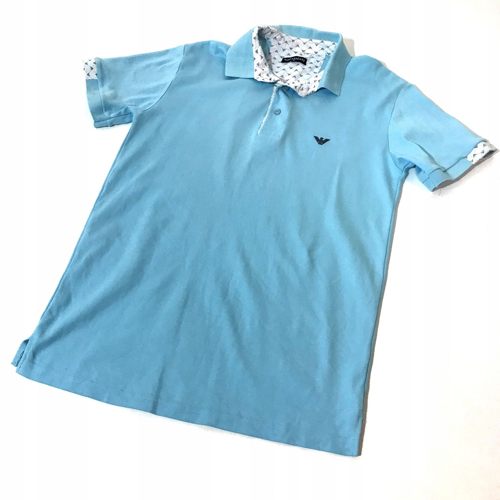 Armani Polo T-shirt rozm. M niebieska