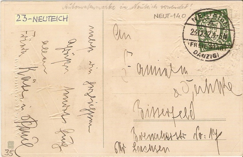 Danzig M23 - stempel NEUTEICH A