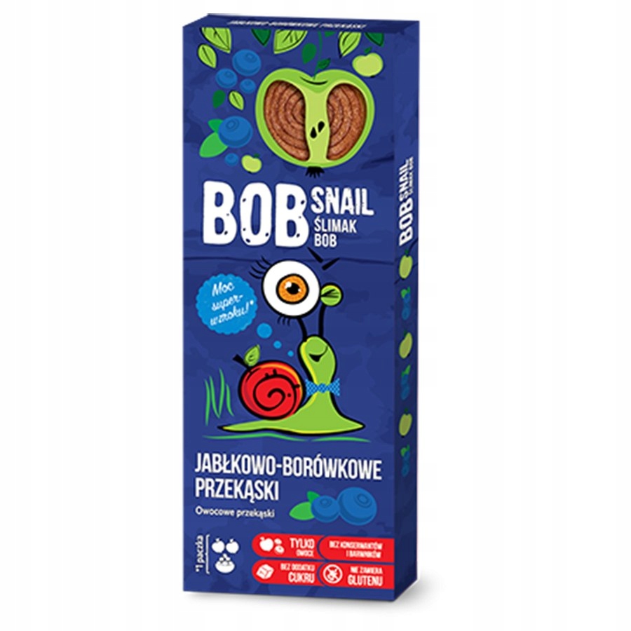 Bob Snail jabłko-borówka, 30g