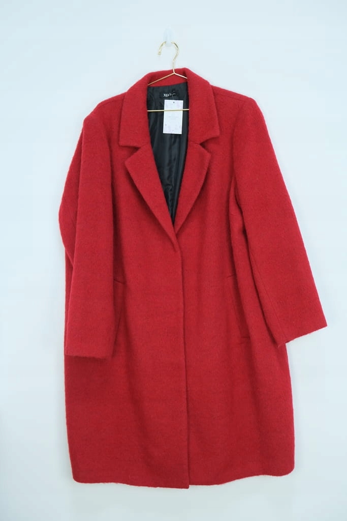 Płaszcz czerwony wełna XLNT ( 2XL )