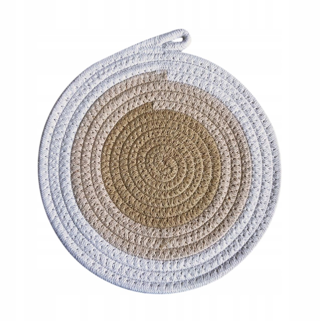 Braided Place Mat Dining Mat Circle Table Decor Decorative Non Slip 24cm