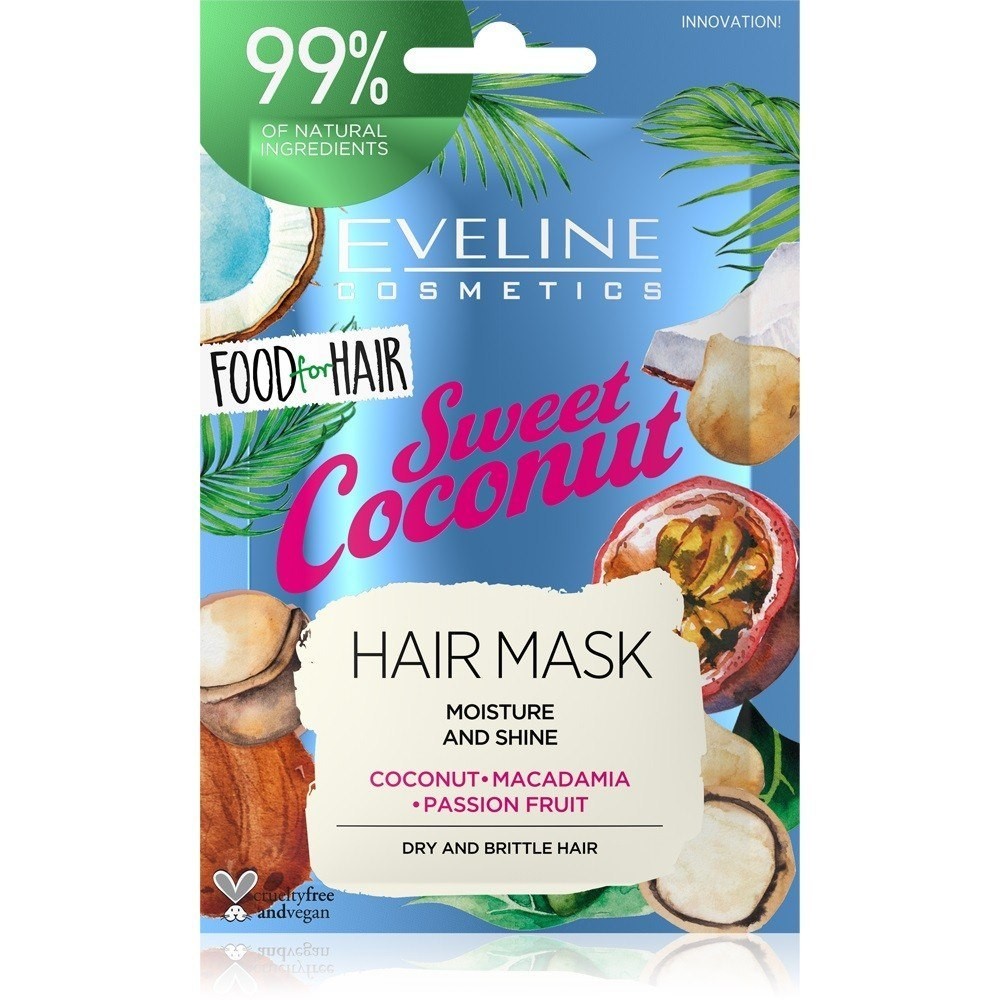 Eveline Food for Hair Sweet Coconut Maska do włosó