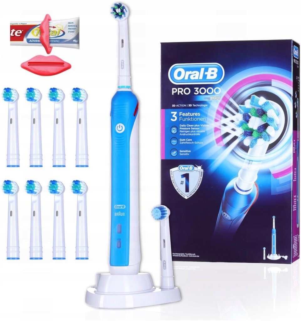 Szczoteczka Elektryczna Oral-B PRO 3000 + Gratis